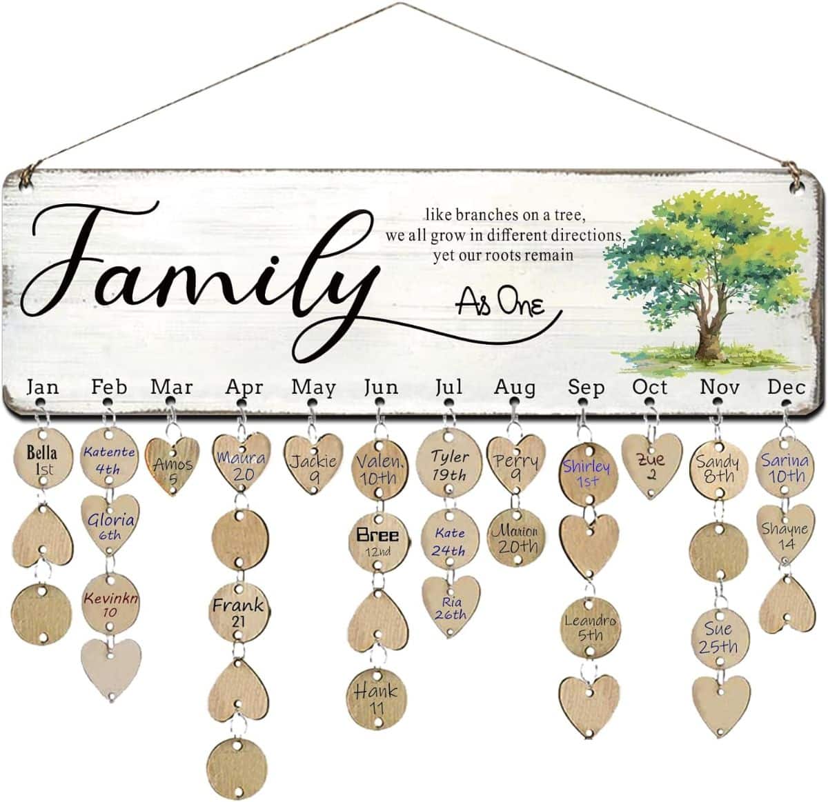 Wooden Family Plaque