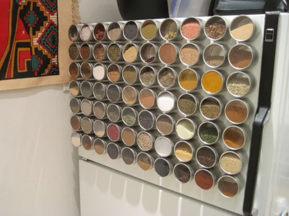 Magnetic Wall Spice Rack Organizer