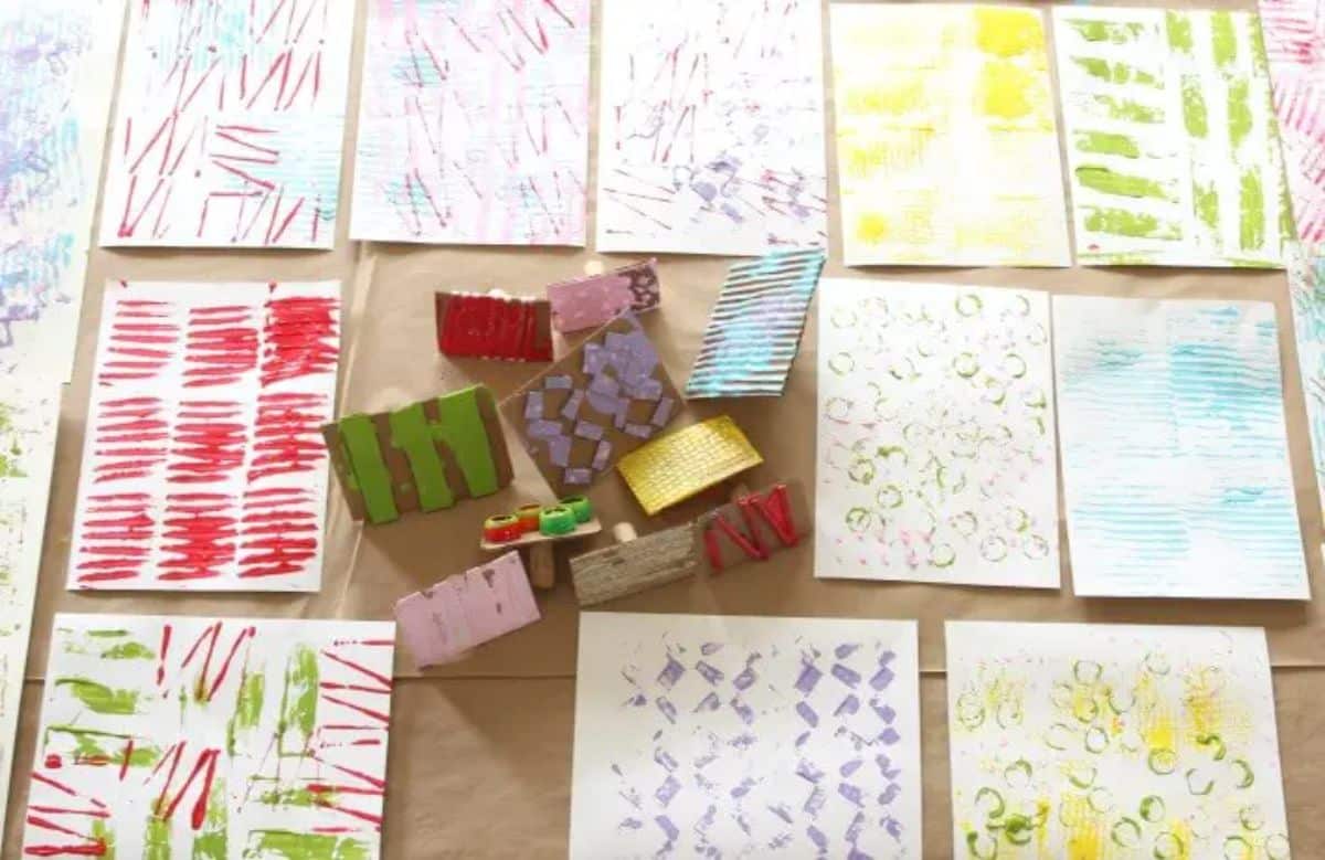 DIY Stamps with Cardboard