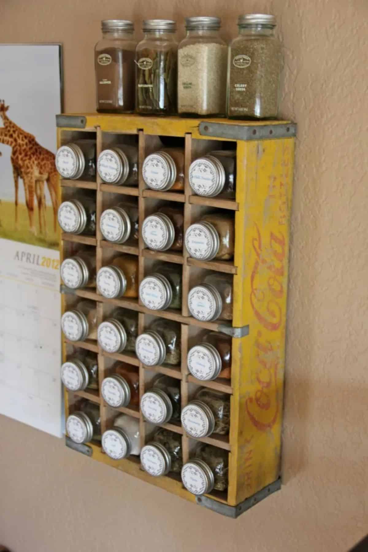 Coca-Cola Crate Spice Rack