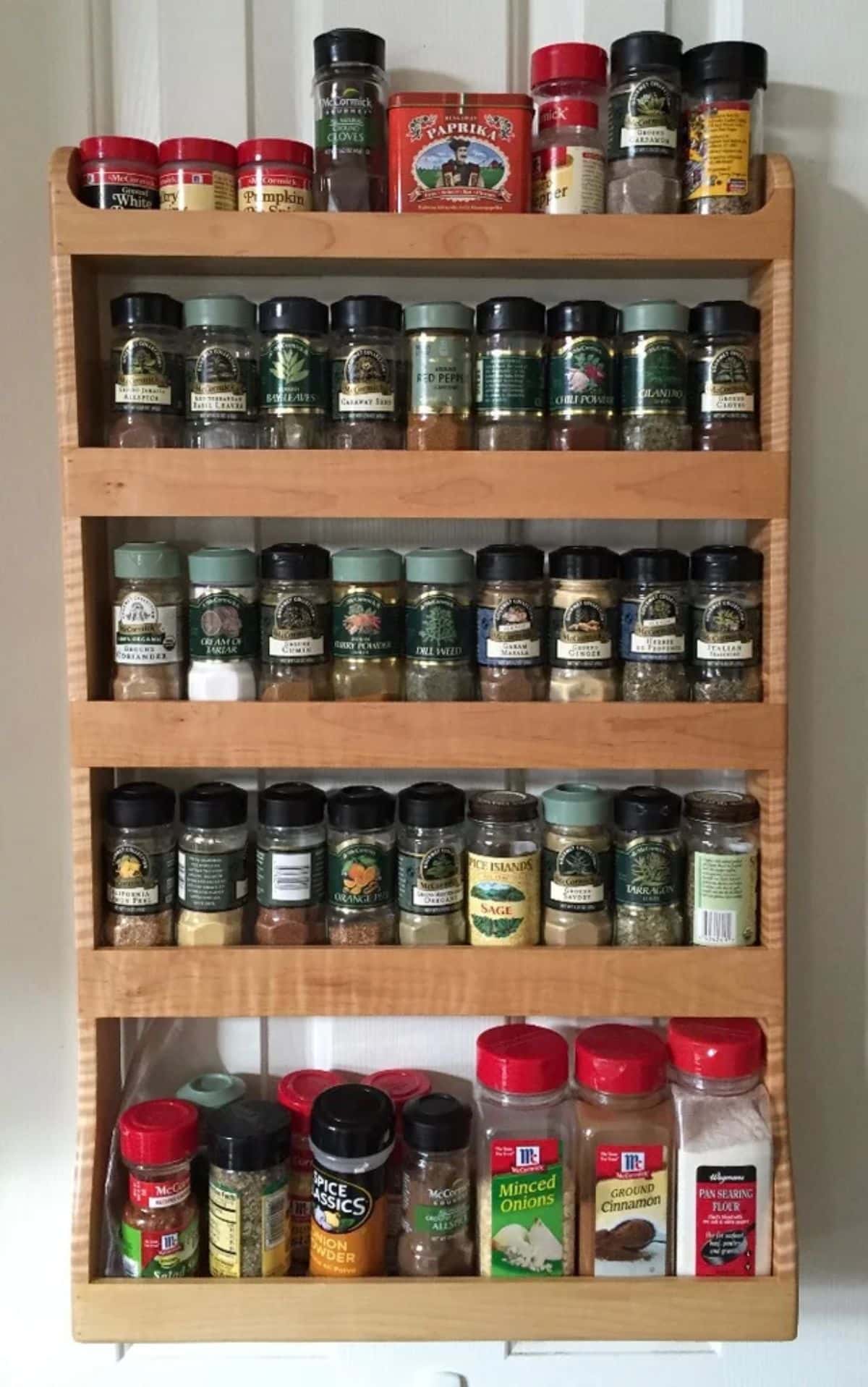 Hanging Wall Spice Rack
