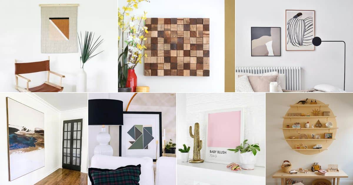 26 DIY Minimalist Wall Art Ideas and Products facebook image.