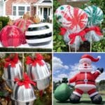 30 DIY Giant Christmas Decorations and Ideas facebook image.