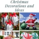 30 DIY Giant Christmas Decorations and Ideas pinterest image.