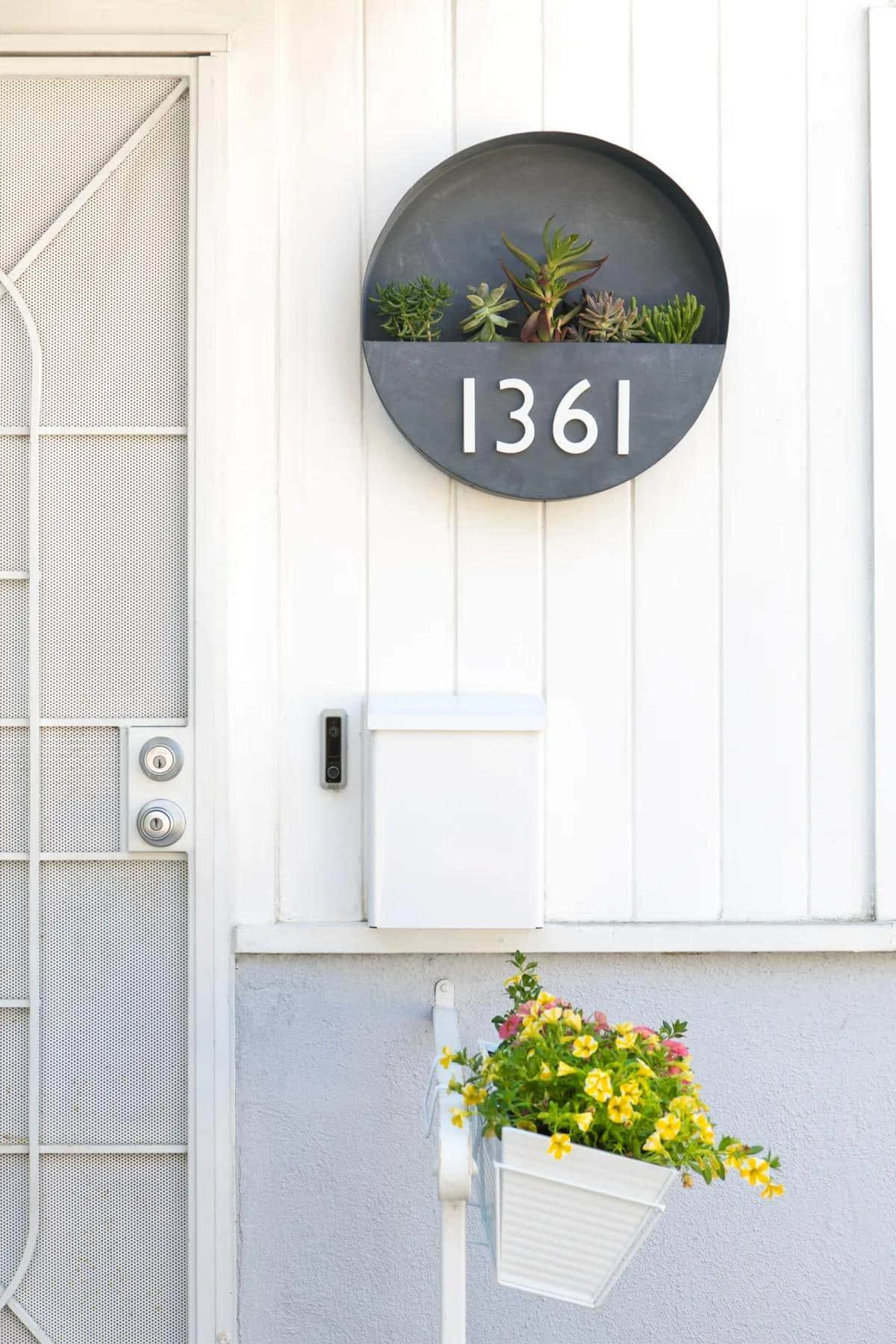 House Number Planter