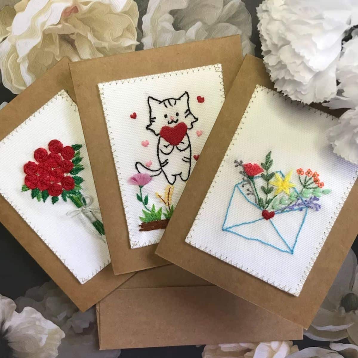Embroidery Greeting Cards