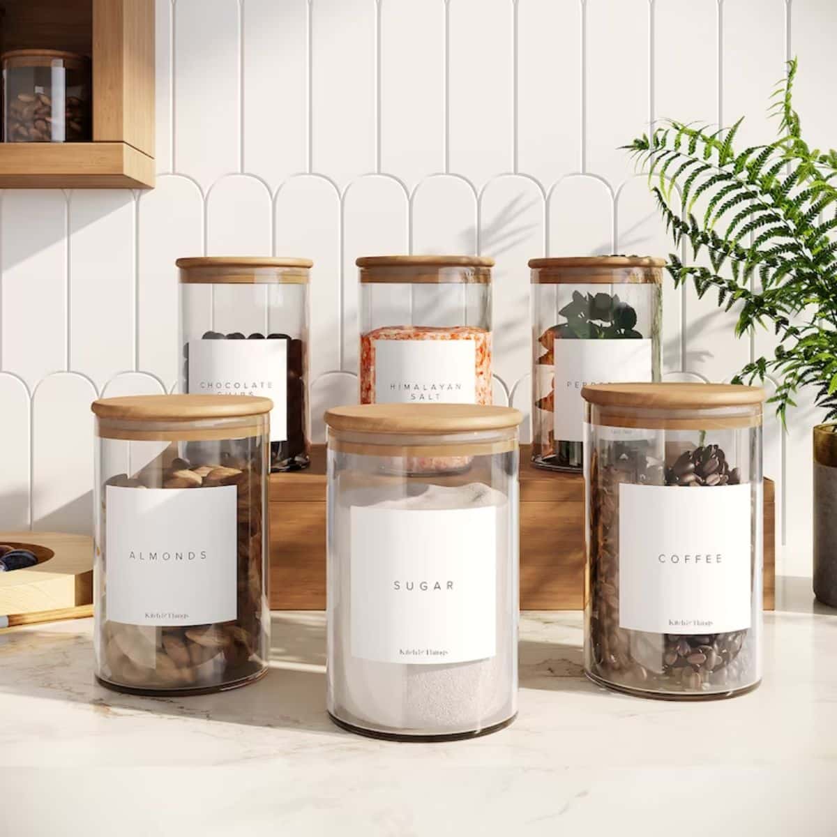 Kitchen Pantry Storage Glass Jars
