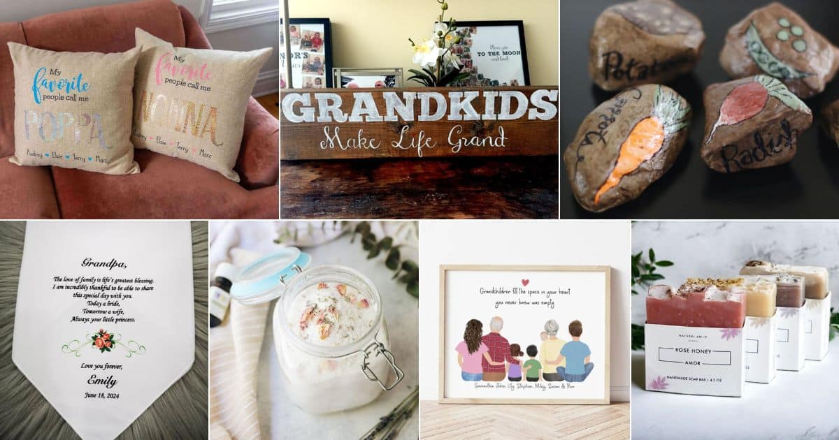 40 DIY Gifts for Grandparent facebook image.