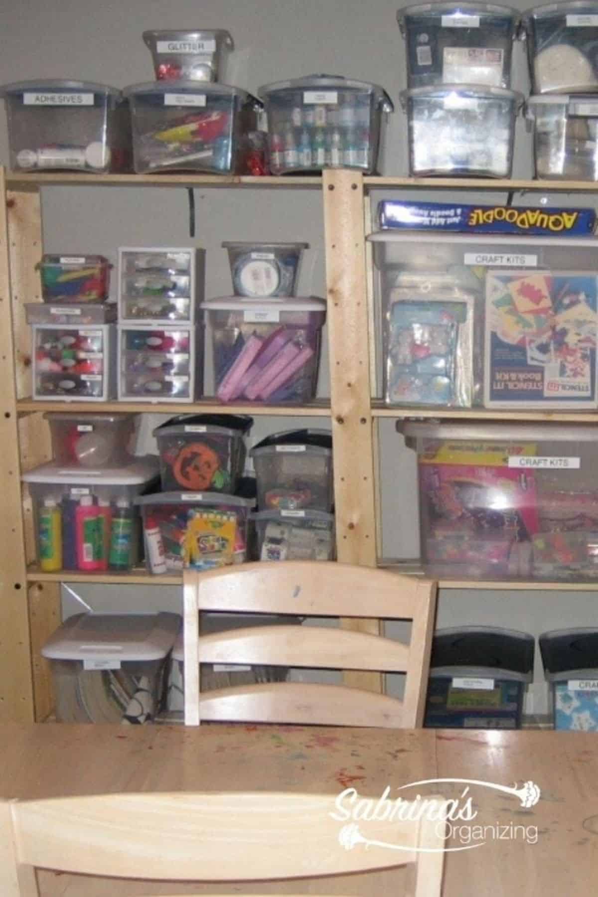 Kids' Craft Storage