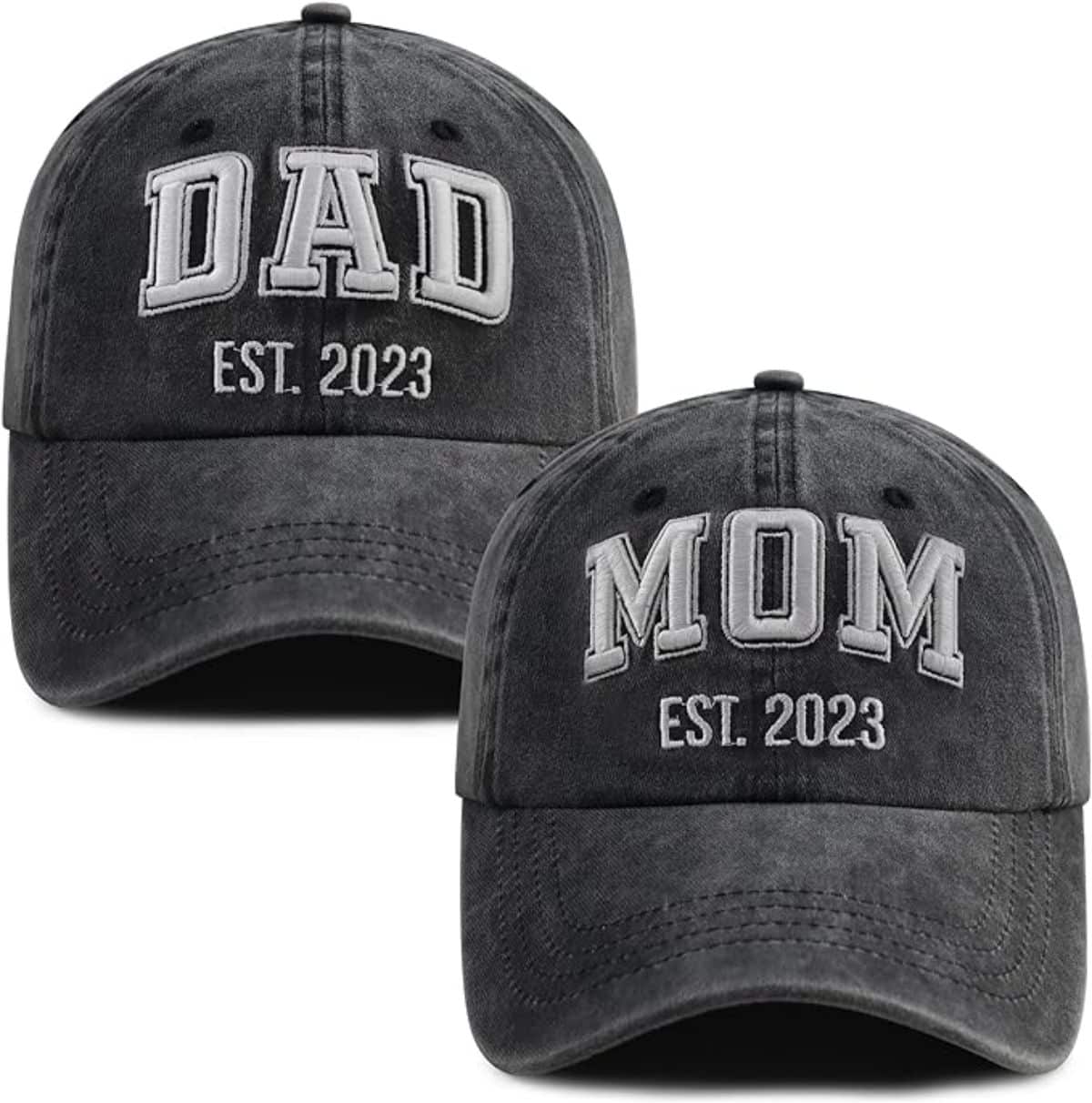 Dad and Mom EST 2023 Hats