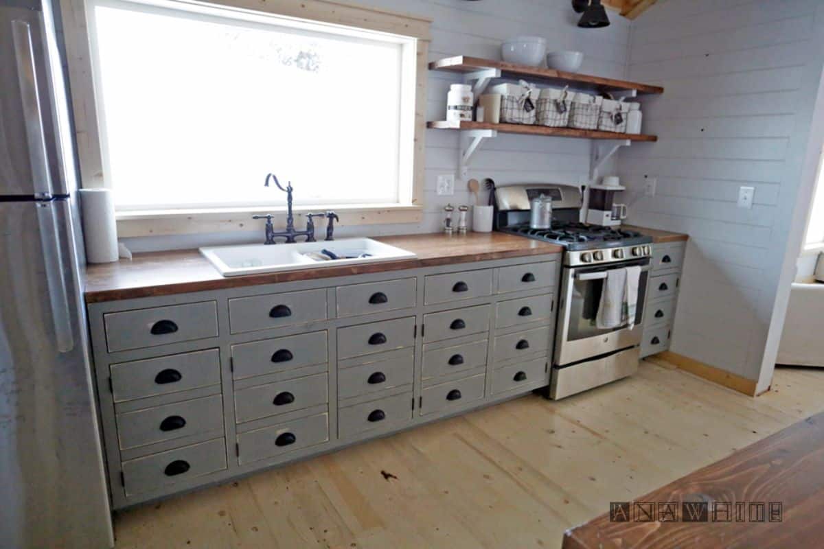 Apothecary Style Kitchen Cabinets