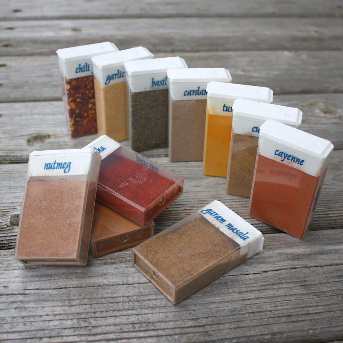 Repurposed TicTac Boxes for Travel Spices