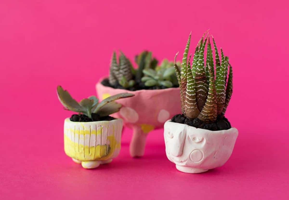 Polymer Clay Planters