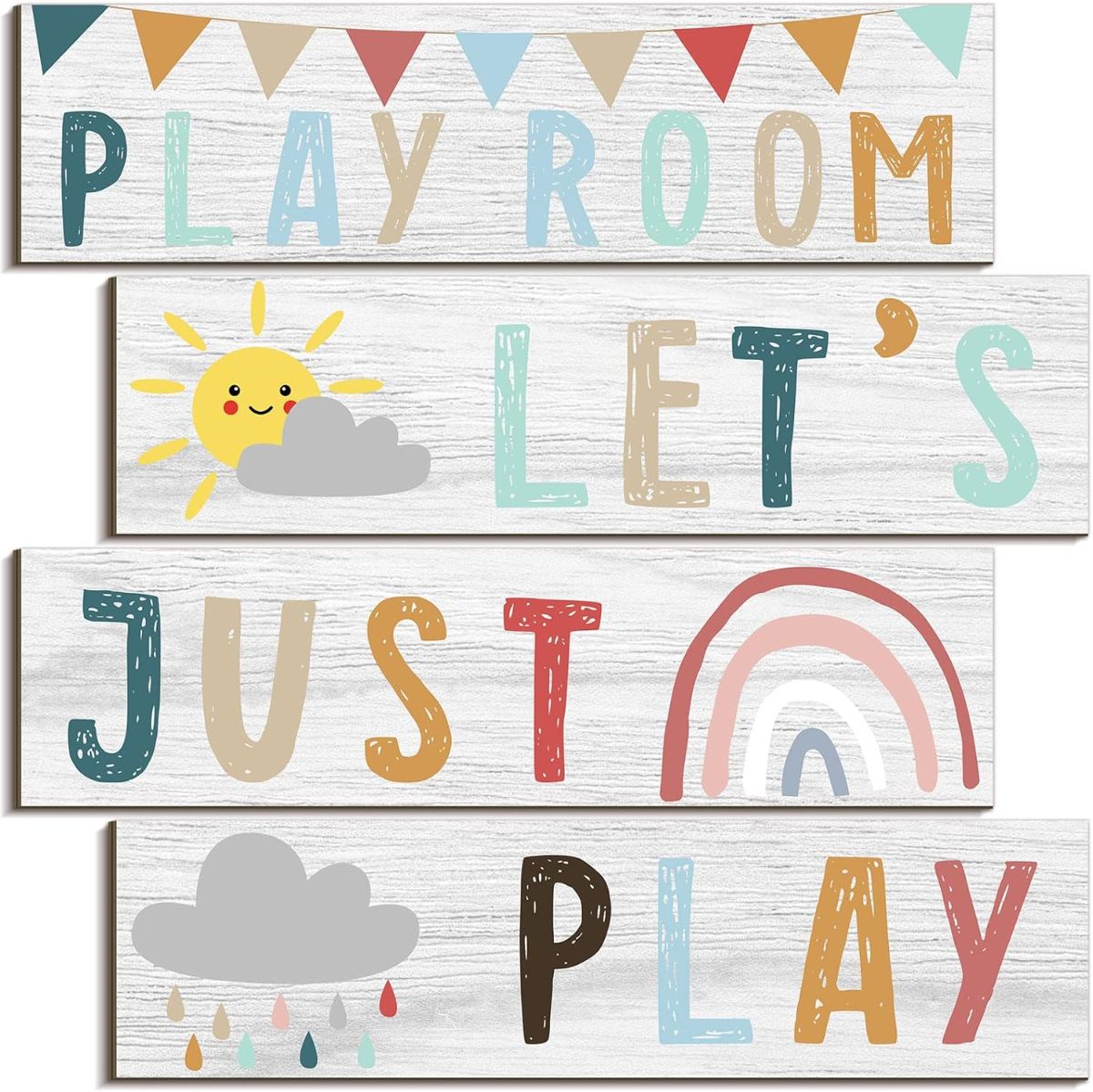 Colorful Playroom Signs