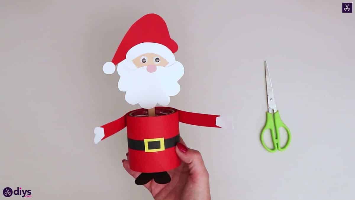 DIY Paper Santa Candy Holder
