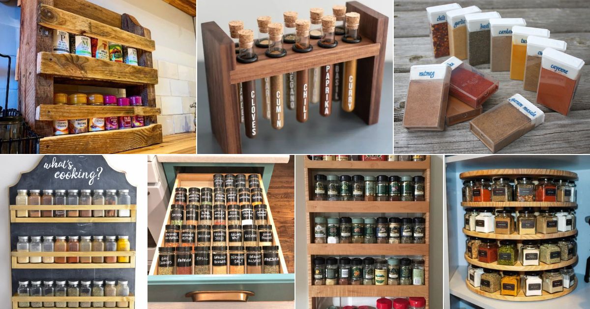 49 Spice Rack Ideas and Products facebook image.