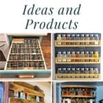 49 Spice Rack Ideas and Products pinterest image.