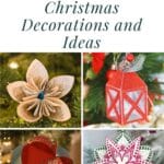50 DIY Paper Christmas Decorations and Ideas pinterest image.