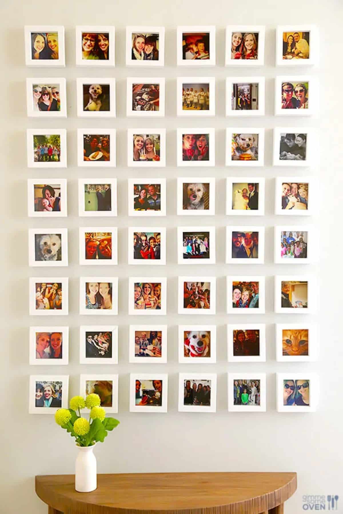 Instagram Prints Wall