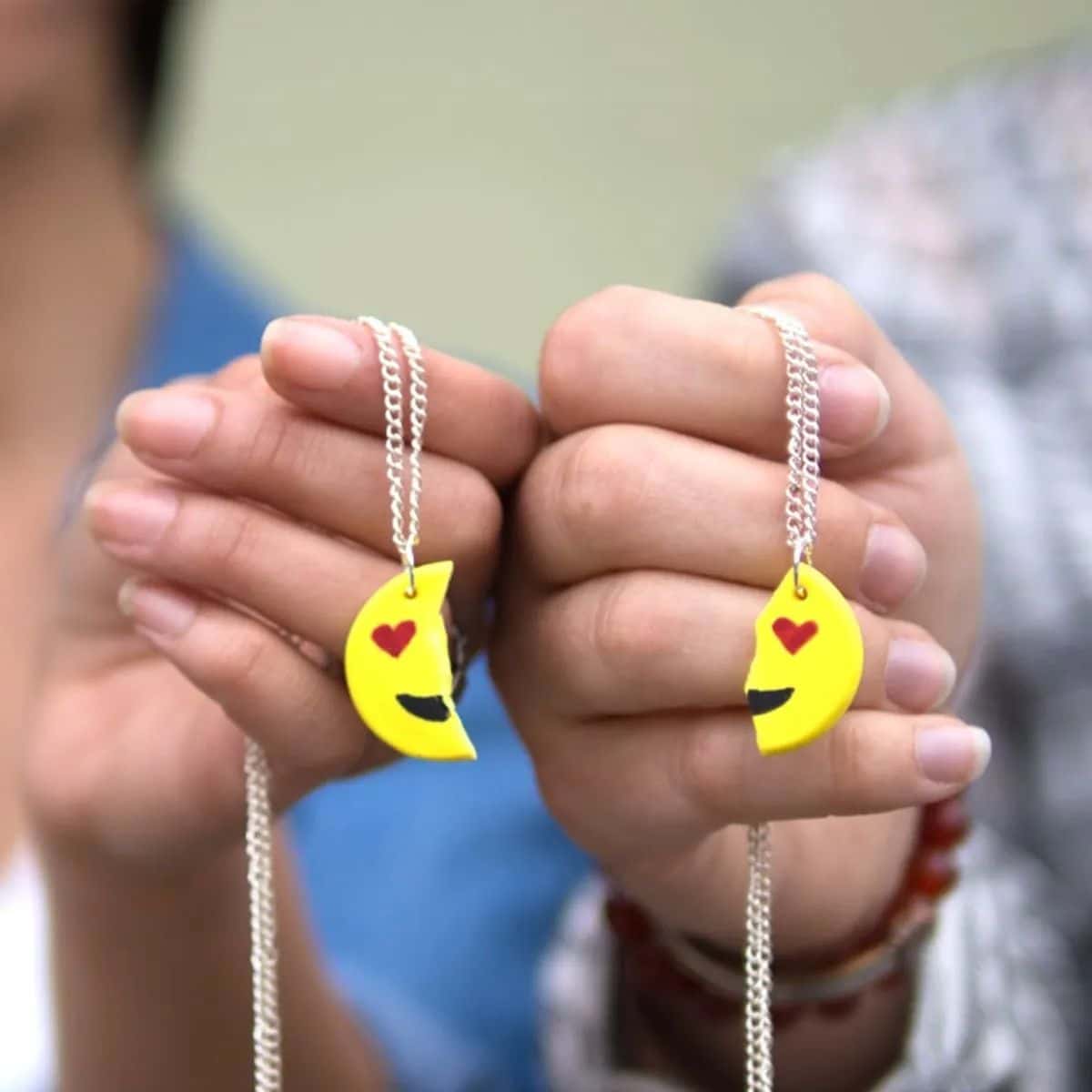 DIY Emoji Necklaces