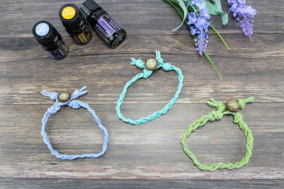 DIY Braided Essential Oil Diffuser Bracelets