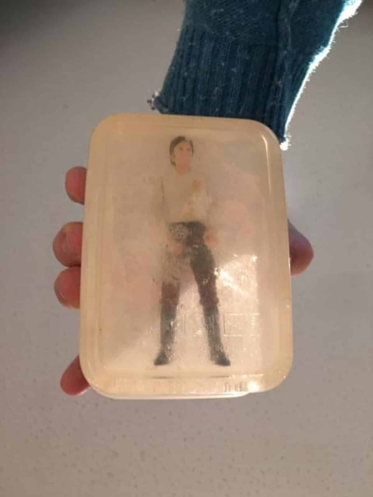 DIY Star Wars Han Solo Frozen in Carbonite Soap