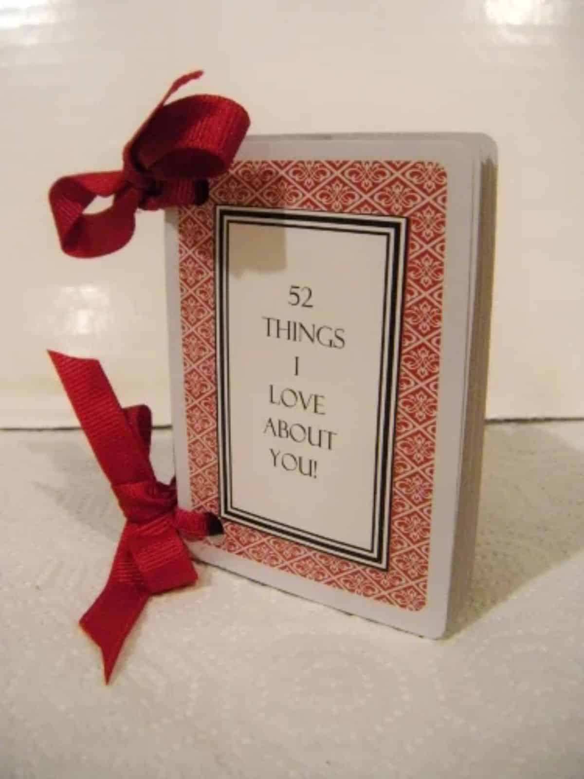 50+ Things I Love About You Card
