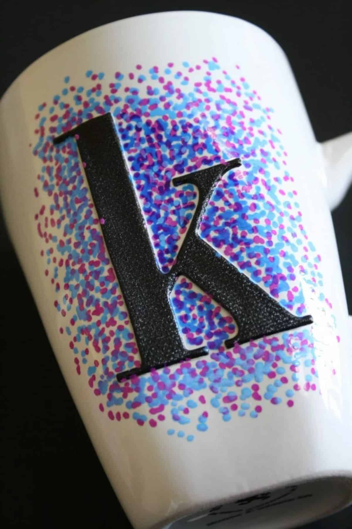 Easy Dotted Sharpie Mugs