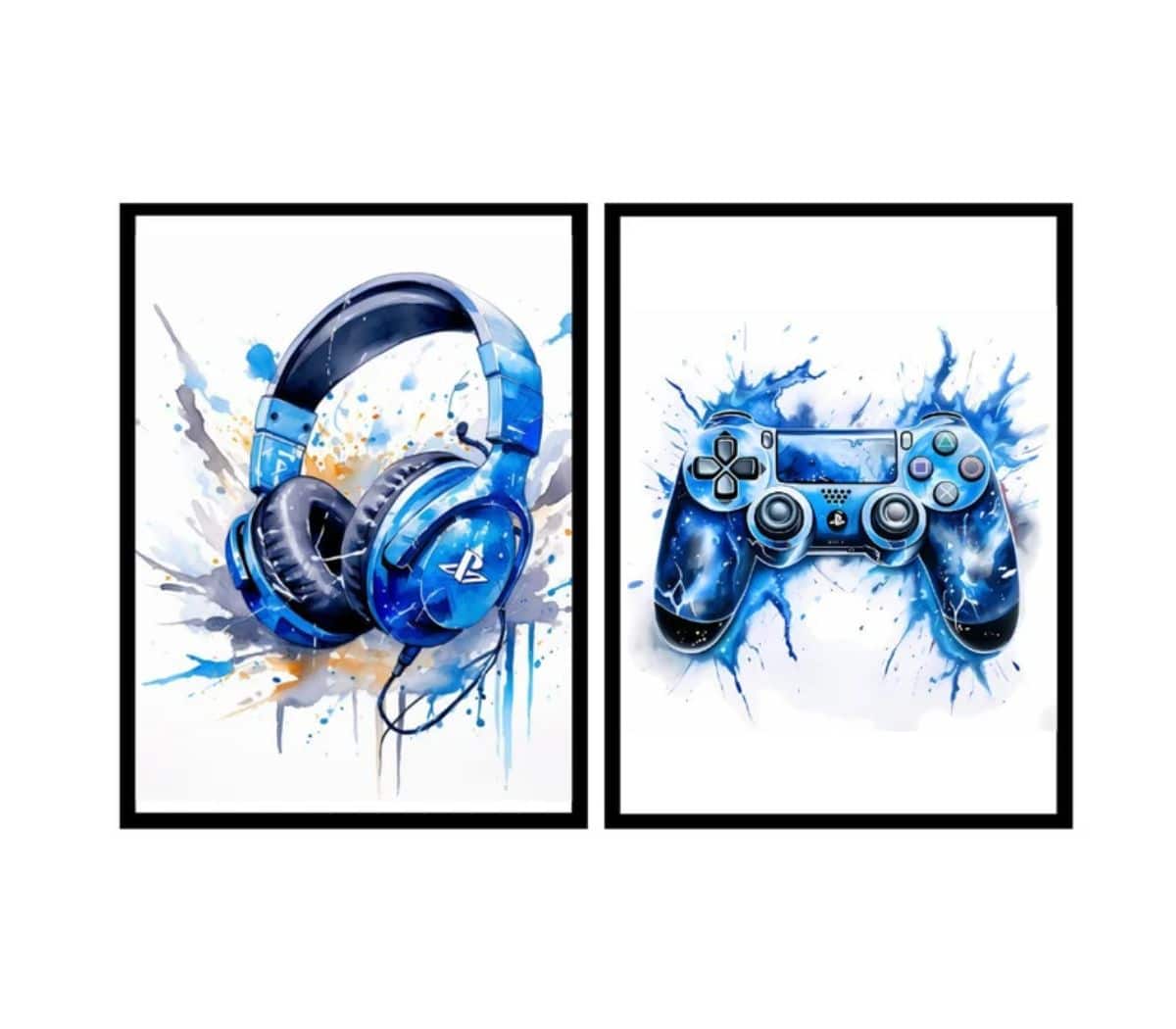 Blue Gaming Wall Art