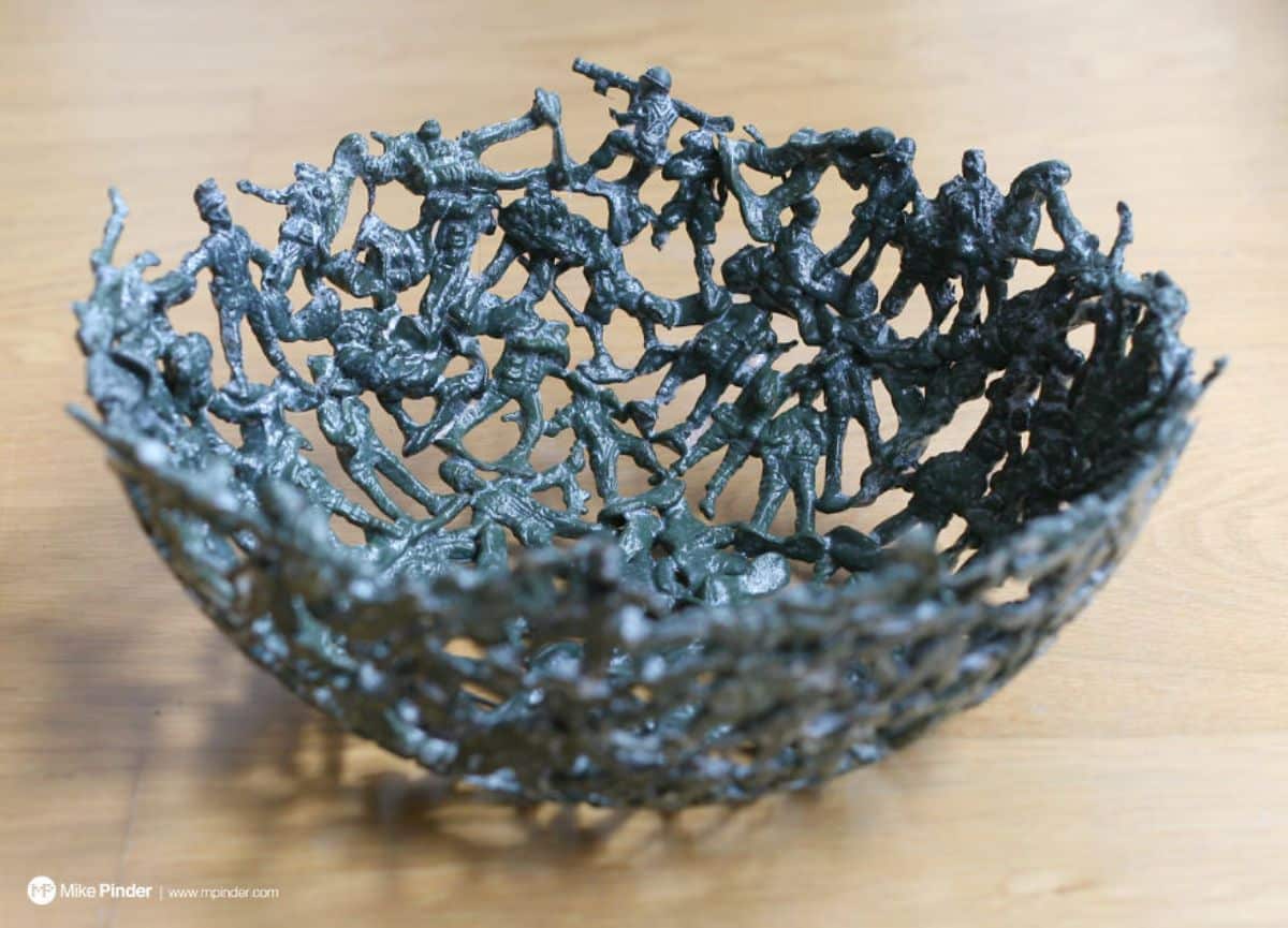 DIY Fruit Bowl of Melted Plastic Army Men
