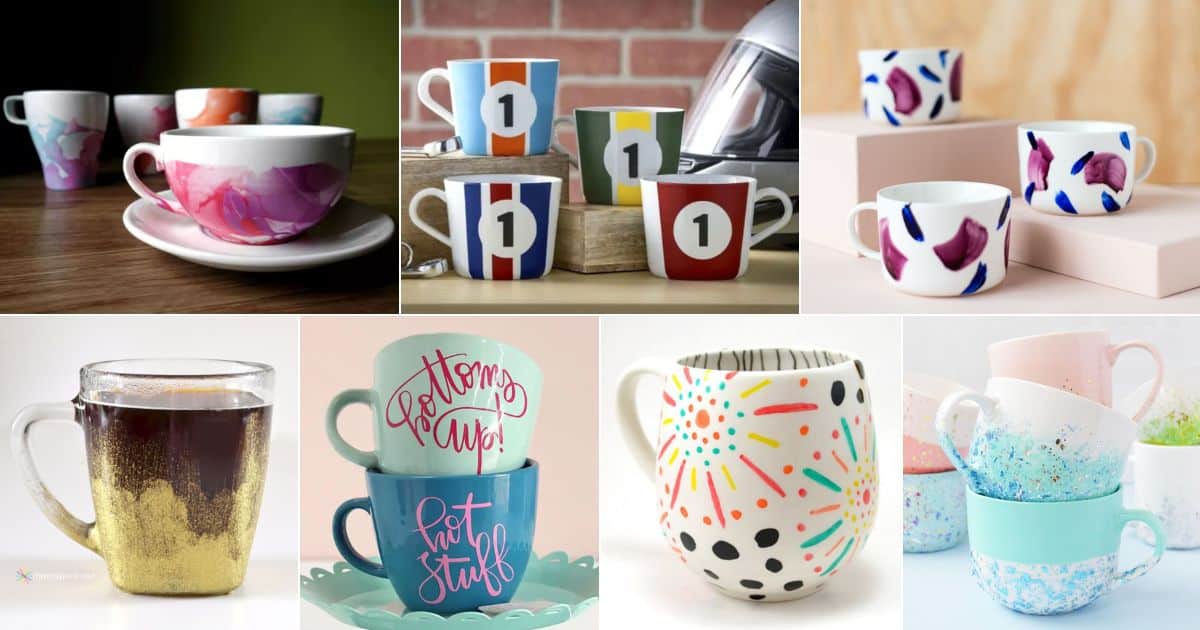 37 DIY Coffee Mug Ideas, Designs, and Kits facebook image.