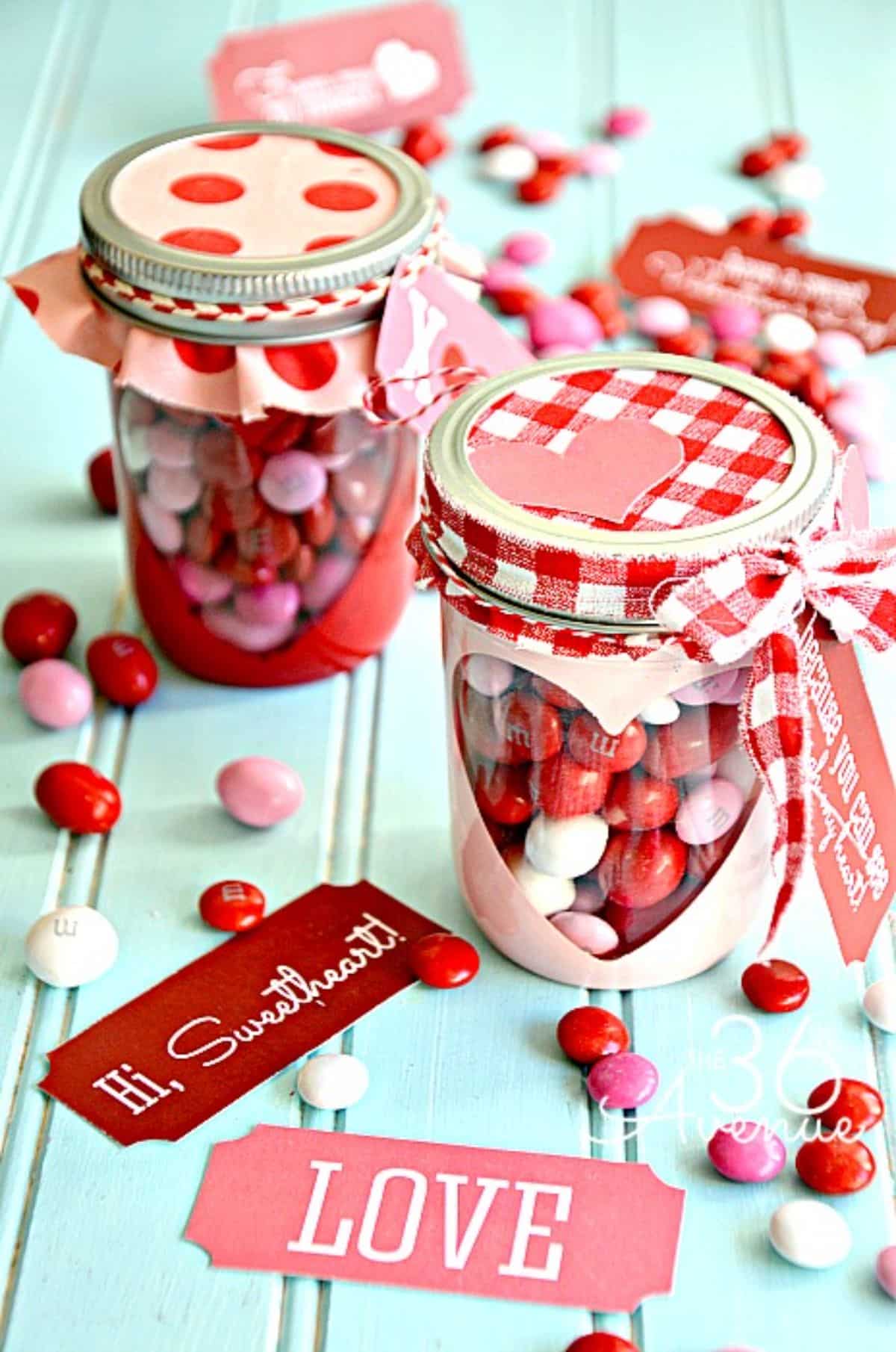 DIY Heart Candy Jar