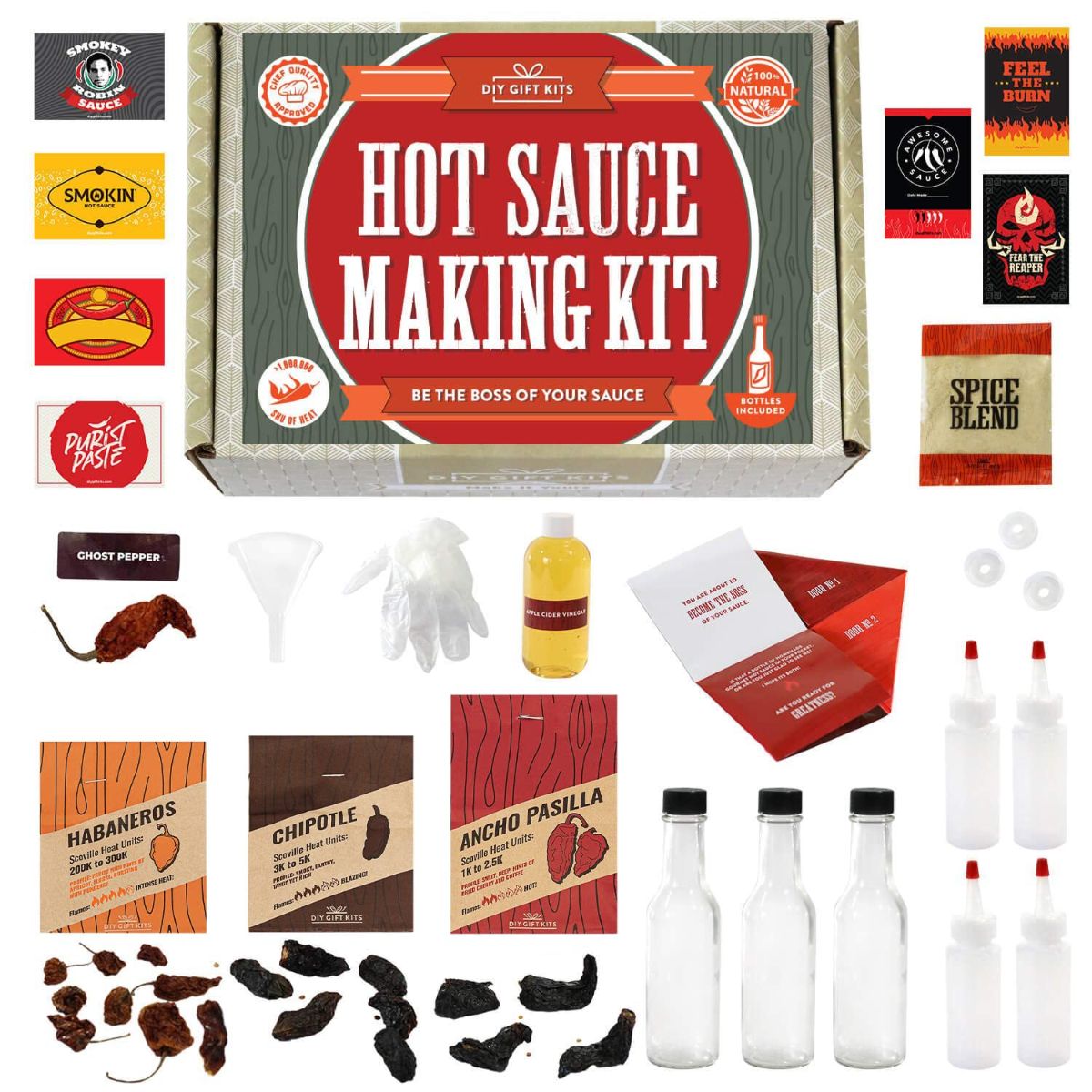 DIY Gift Kits Standard Hot Sauce Making Kit