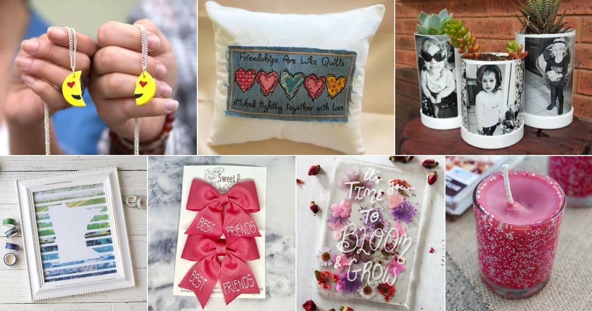 50 DIY Gifts for Best Friend facebook image.