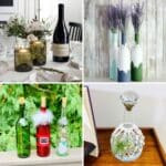 50 diy wine bottle and wine glass crafts featured