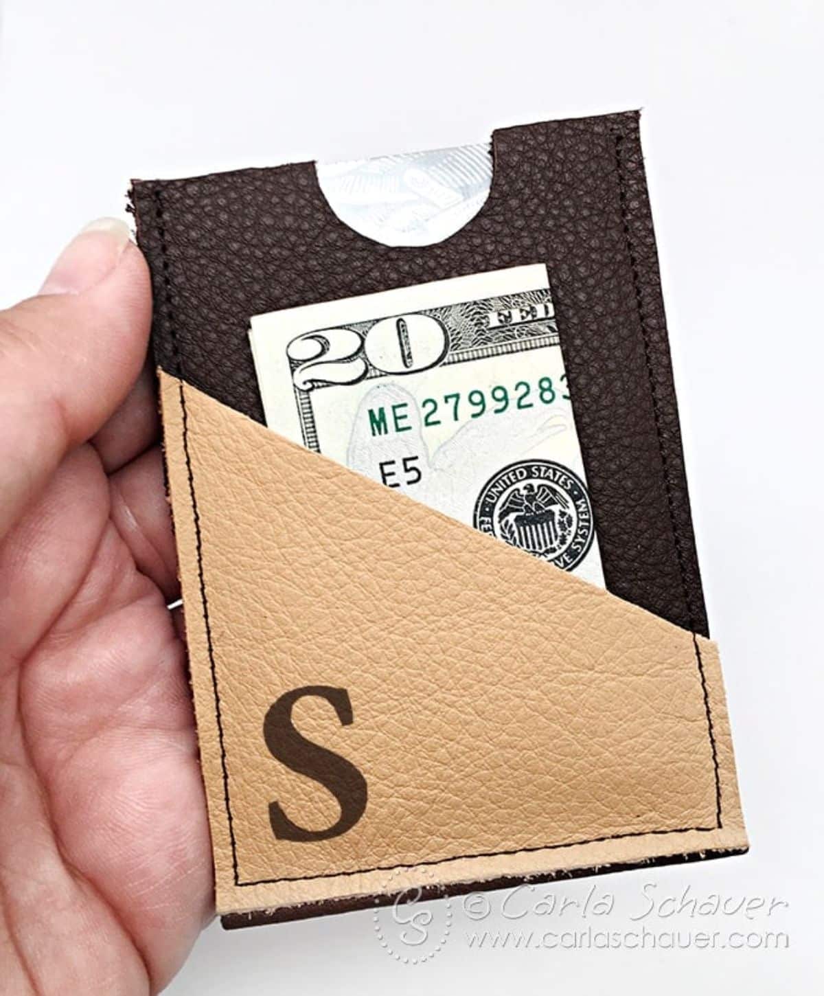 Slim Leather Wallet–Easy DIY Gift for Men