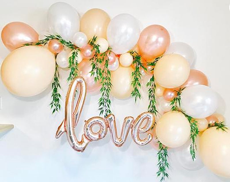 balloon garland for bridal shower