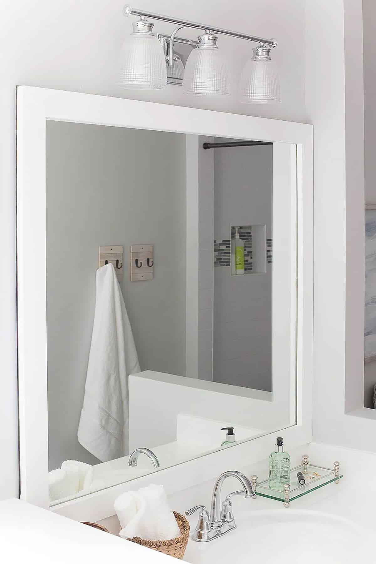 bathroom mirror frame