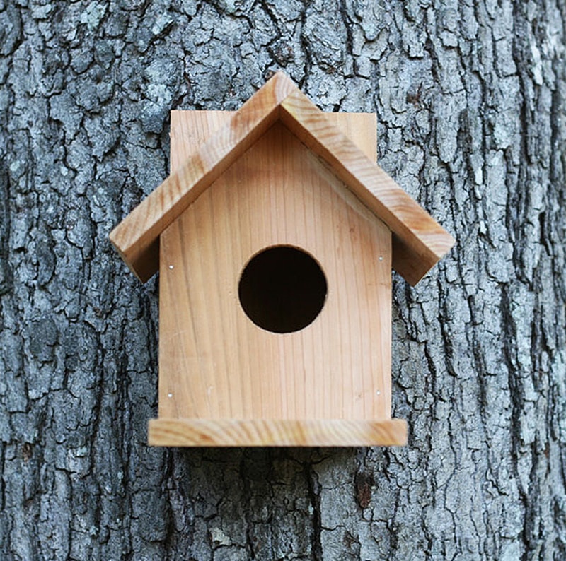 birdhouse from one cedar fence picket