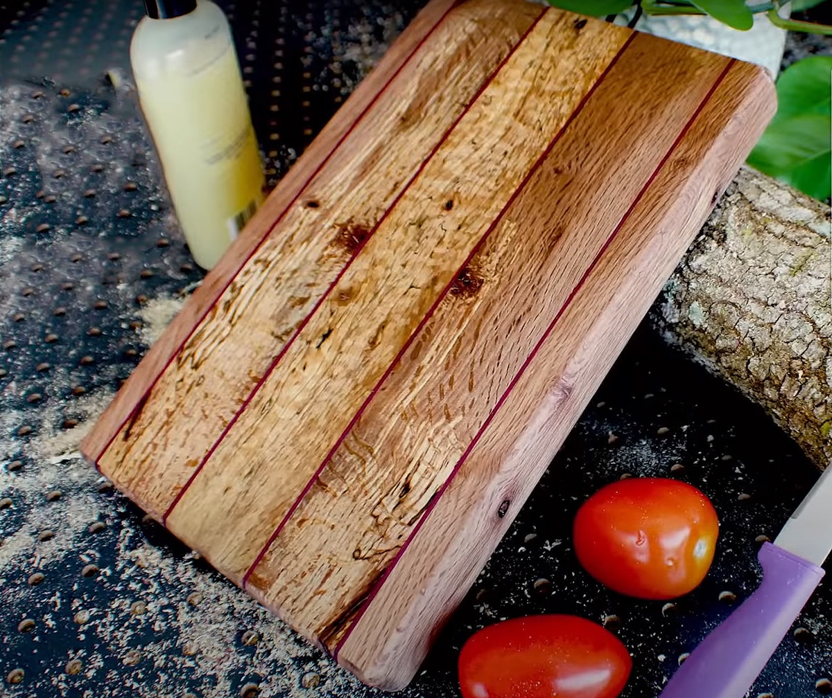 cutting board from rough lumber