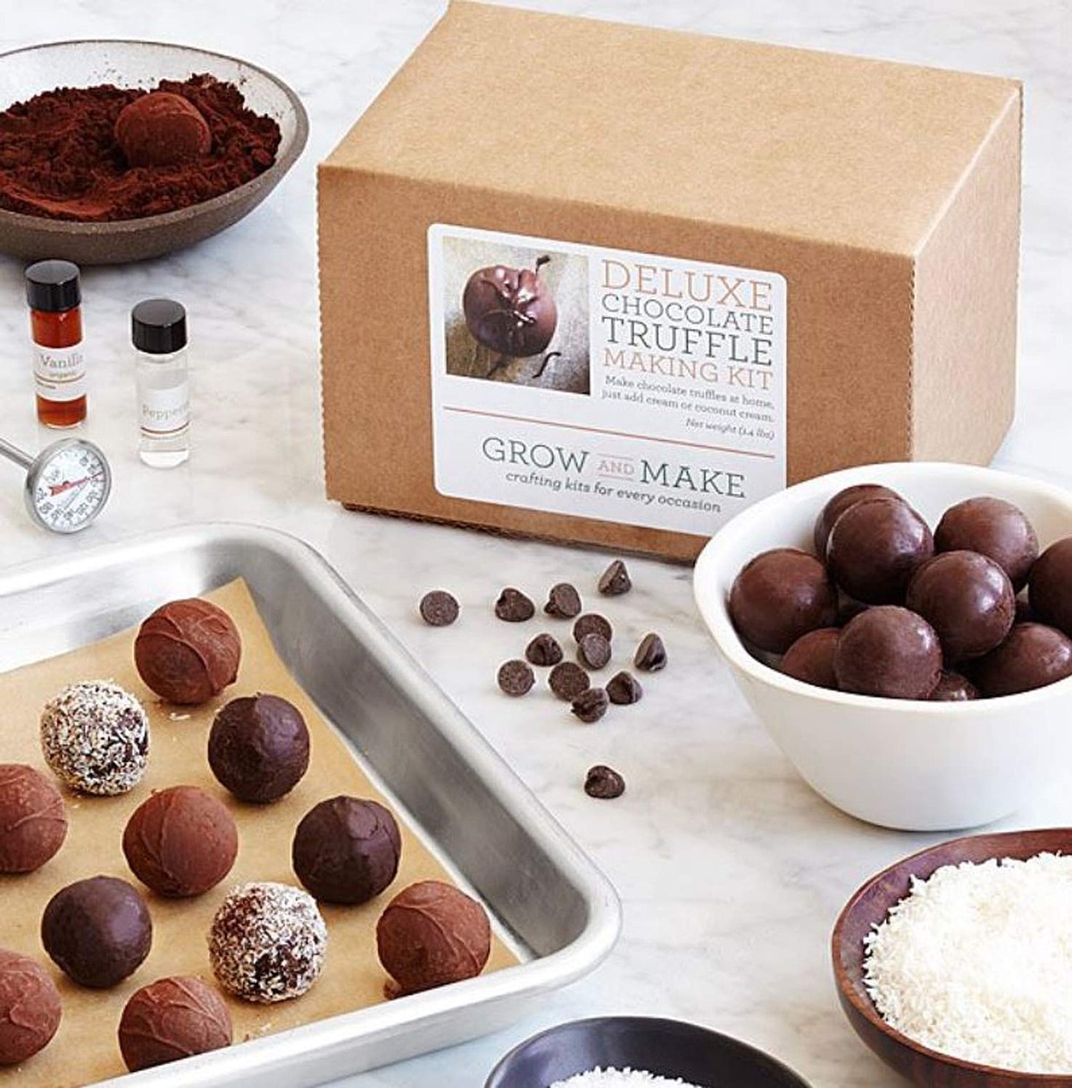 deluxe chocolate truffle making kit