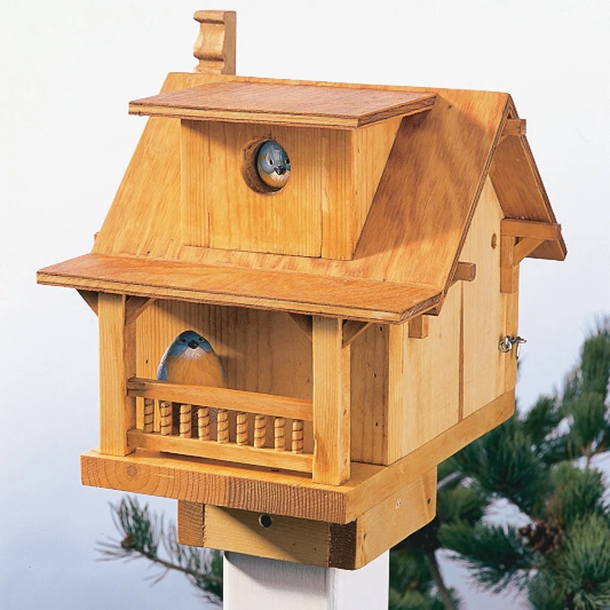 fun-to-build diy birdhouse made with simple tools