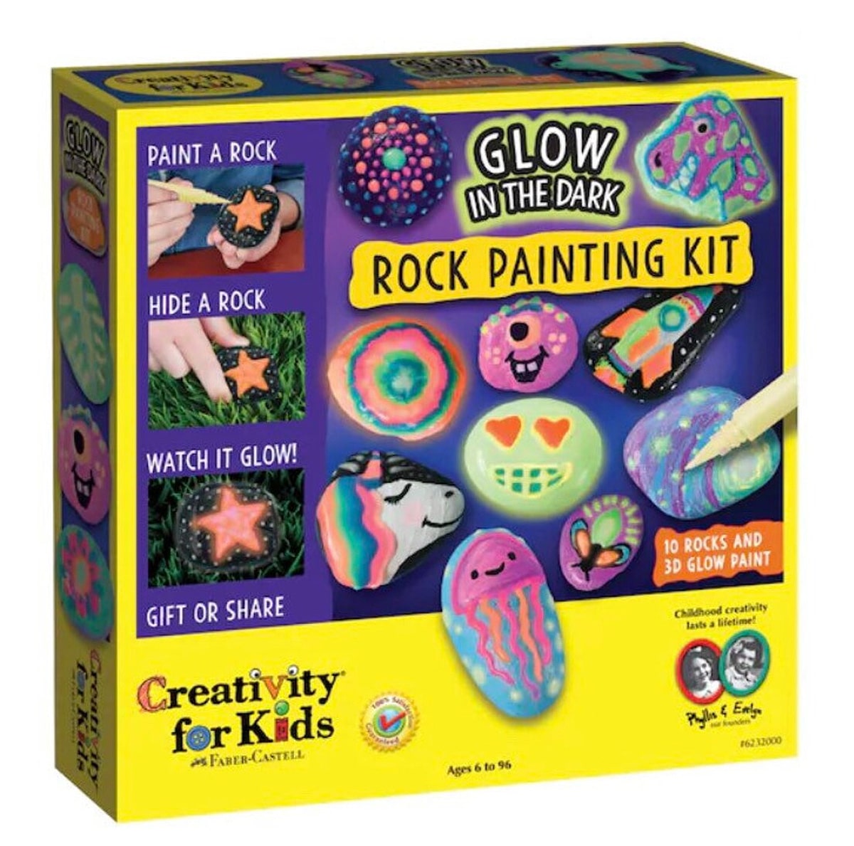glow-in-the-dark rock painting kit