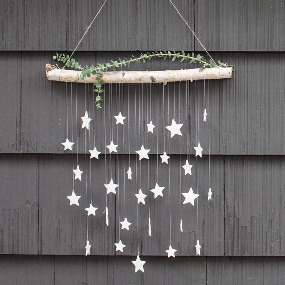 wall decor hanging clay stars