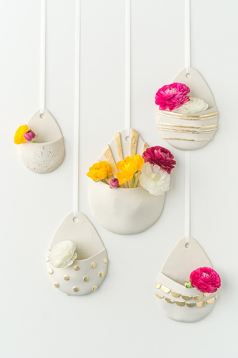 hanging wall vases