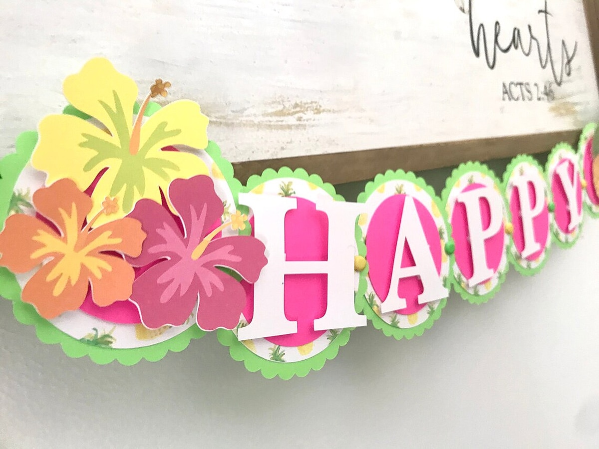 hawaiian party birthday decoration