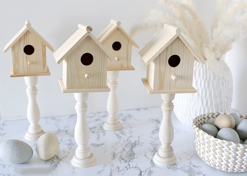 beautiful little wooden birdhouse