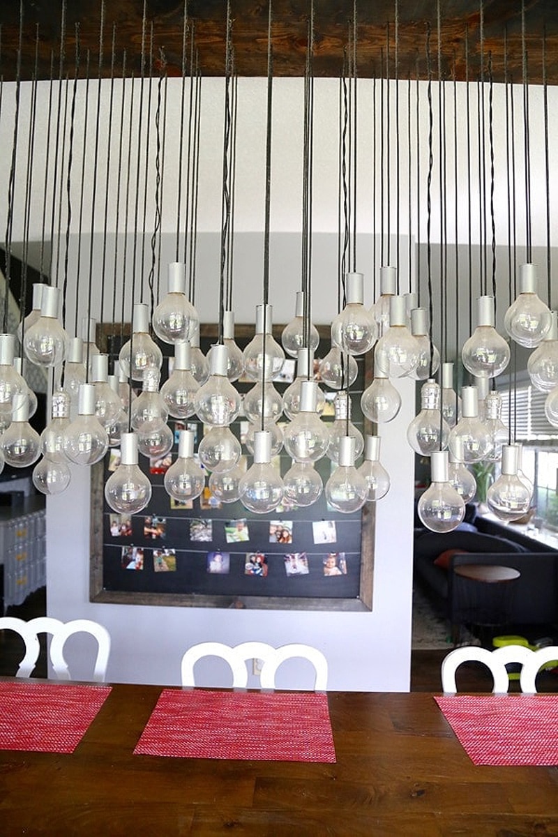 multi-bulb dining room chandelier