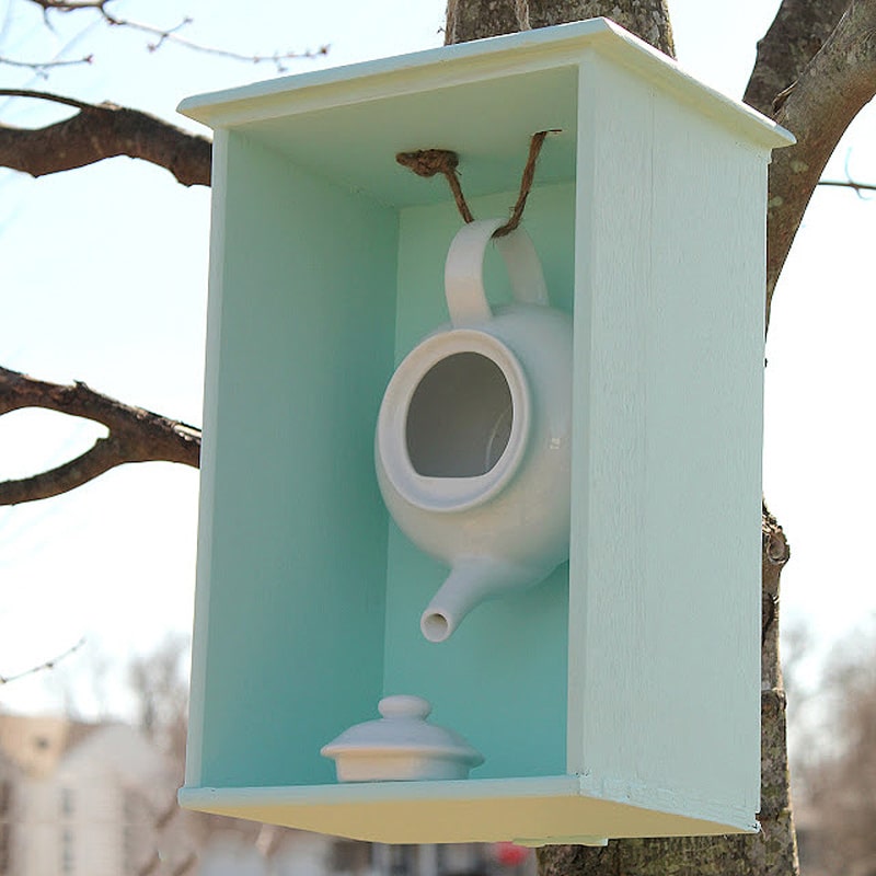 new teapot birdhouse