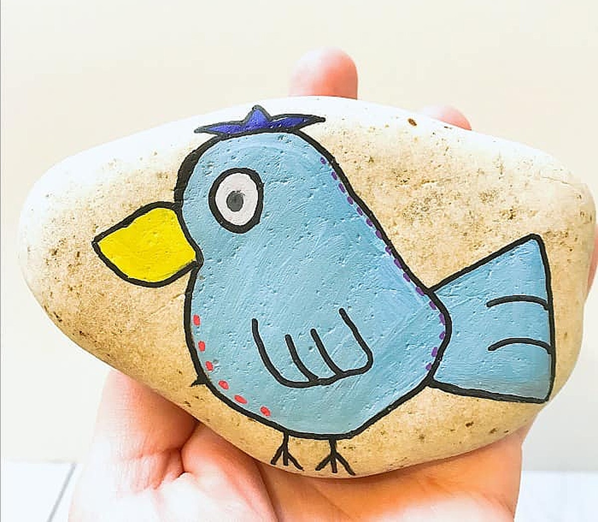 painted bird rock